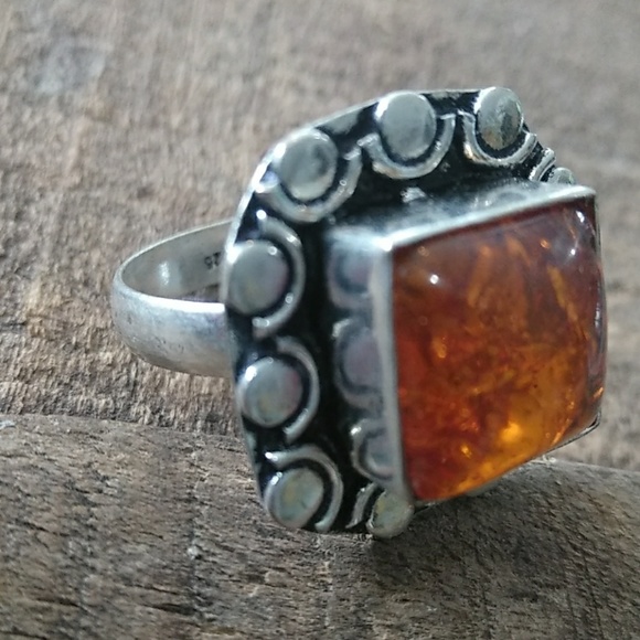 Jewelry - New! Amber ring stunning!